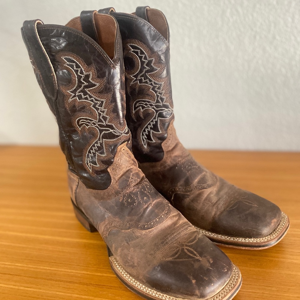 Dan Post® Men's Cowboy Certified Franklin
Square Toe Saddle Boots Sz 10.5 D